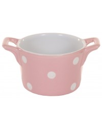 Горшочек с ручками Pink with dots 8,5 см